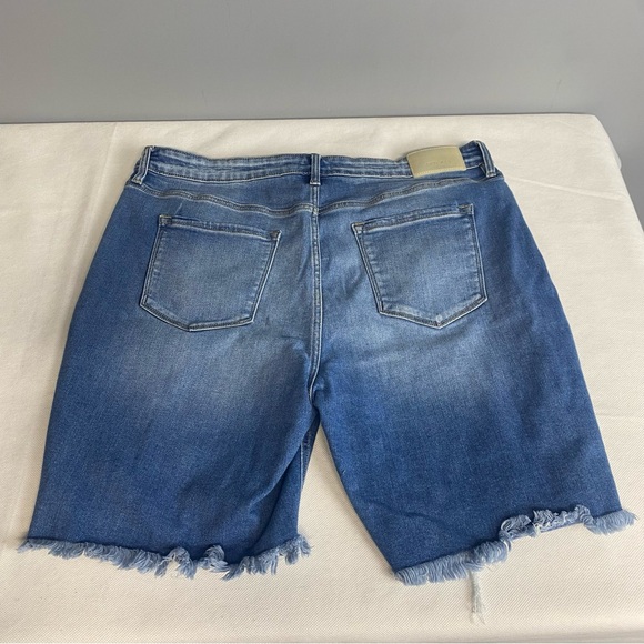 Distressed Denim Women Shorts - Picture 2 of 16